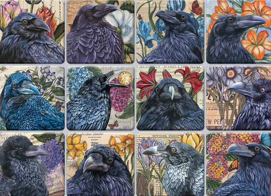 Cobble Hill A Constable of Ravens | 1000 Piece- 1000 Piece | Birds