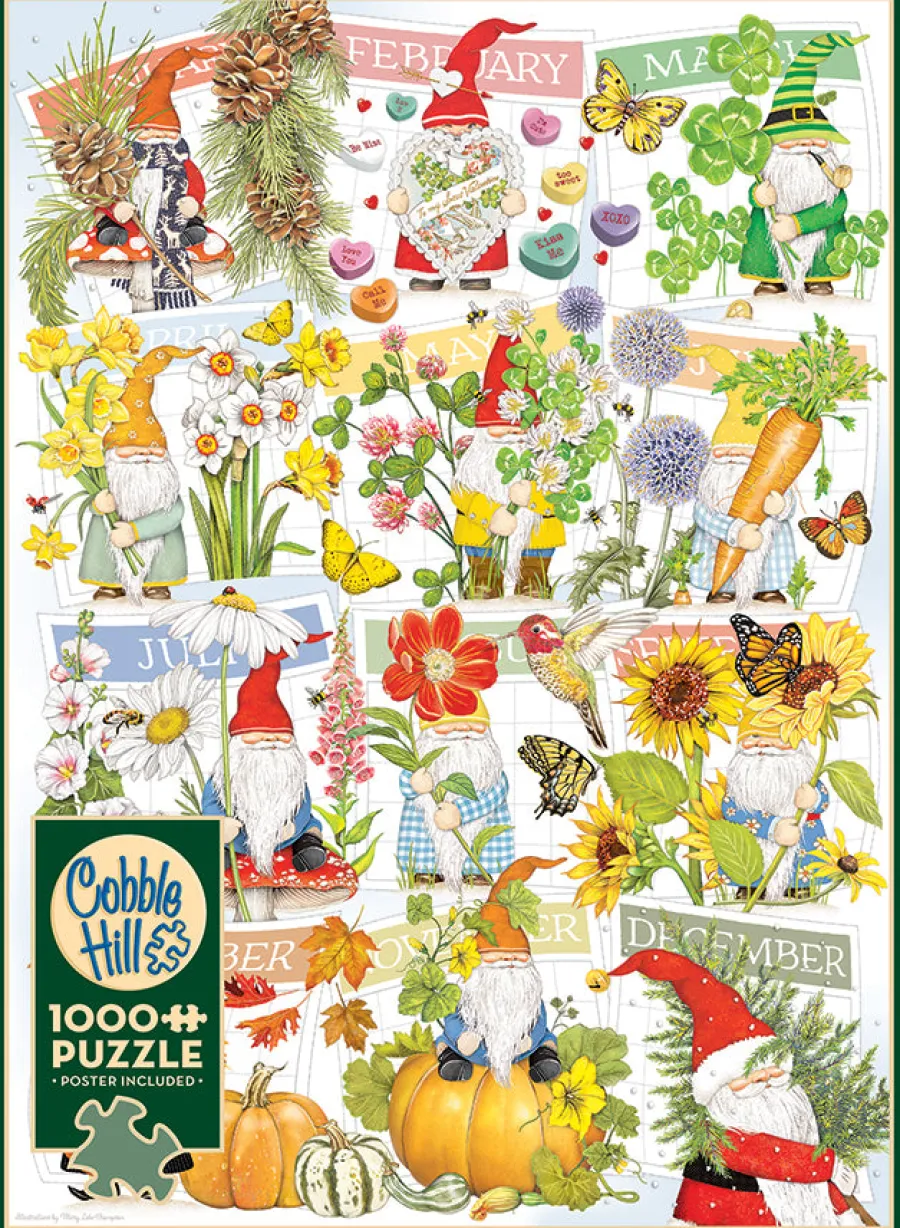 Cobble Hill A Happy Gnome Life | 1000 Piece- 1000 Piece | Birds