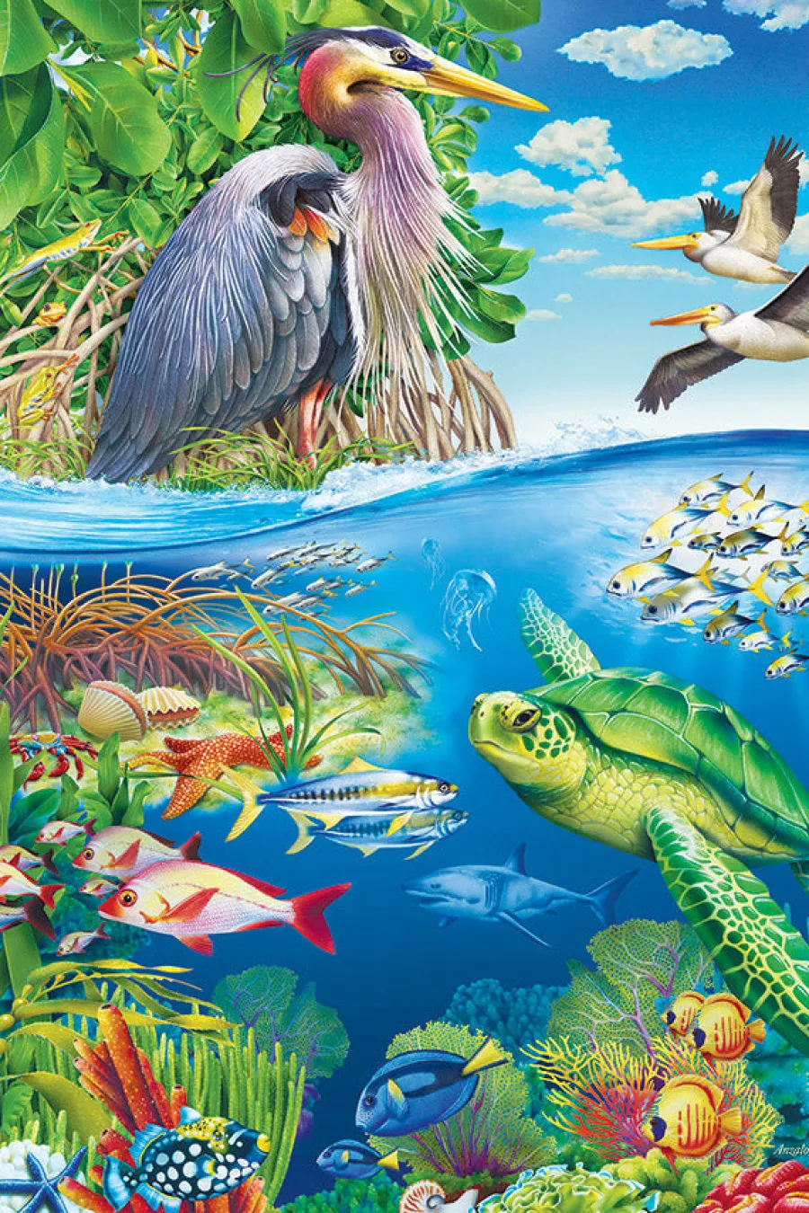 Cobble Hill Air and Sea (Floor 48pc)- Floor Puzzles | Waterscape
