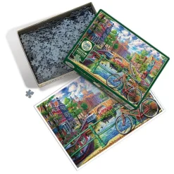 Cobble Hill Amsterdam Canal | 1000 Piece- 1000 Piece | Townscape
