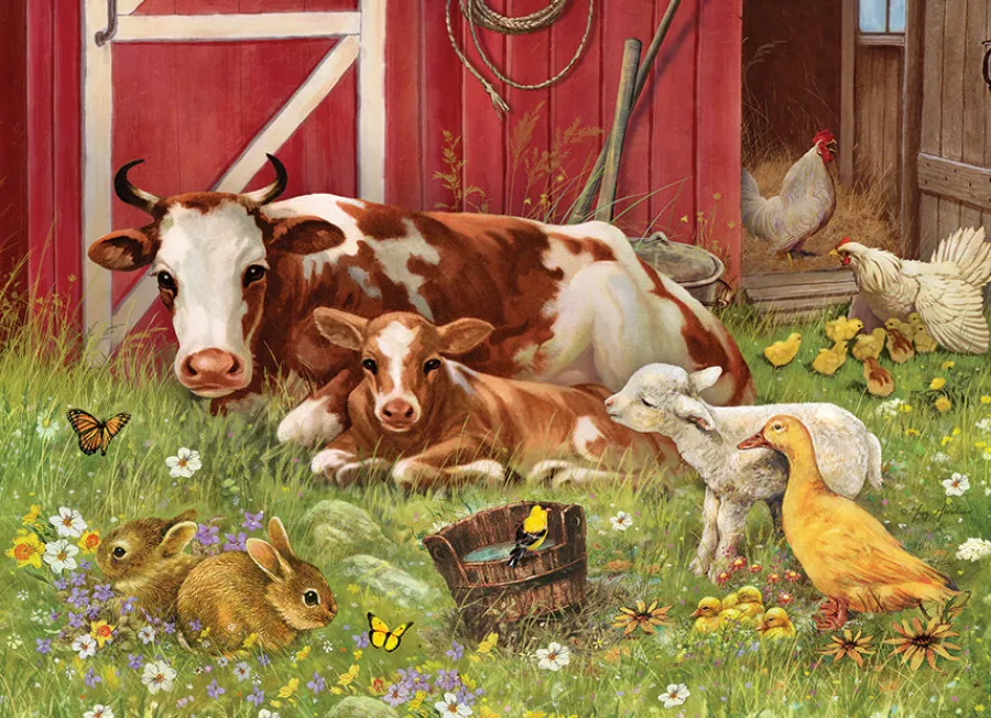 Cobble Hill Barnyard Babies (Family) | Family Pieces 350- Family Pieces 350 | Farm