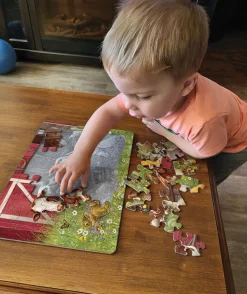 Cobble Hill Barnyard Family (tray) | 35 Piece Tray- Tray Puzzles | Farm