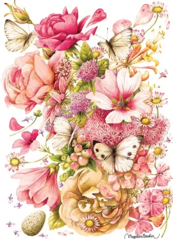 Cobble Hill Bastin Bouquet | 1000 Piece- 1000 Piece | Flowers / Gardens