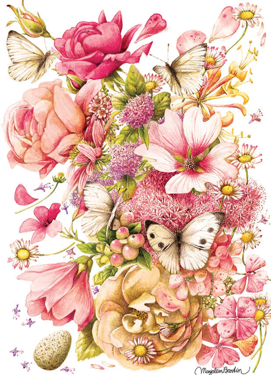 Cobble Hill Bastin Bouquet | 1000 Piece- 1000 Piece | Flowers / Gardens