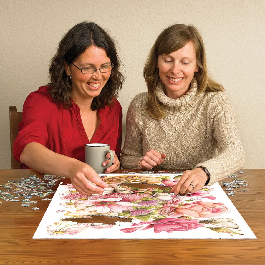Cobble Hill Bastin Bouquet | 1000 Piece- 1000 Piece | Flowers / Gardens