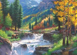 Cobble Hill Bear Falls | 500 Piece- 500 Piece | Mountainscape