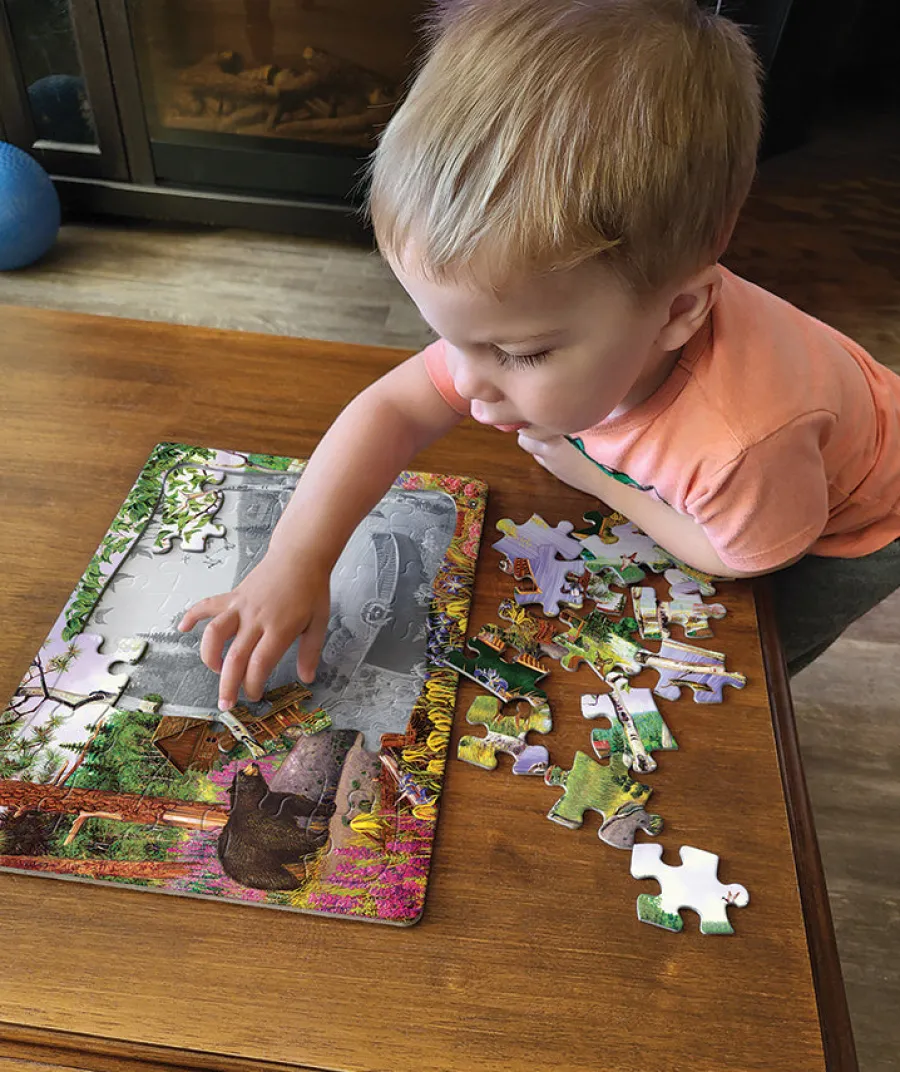 Cobble Hill Bear Lake (tray) | 35 Piece Tray- Tray Puzzles