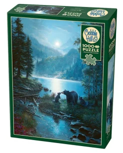 Cobble Hill Bear Night | 1000 Piece- 1000 Piece | Mountainscape