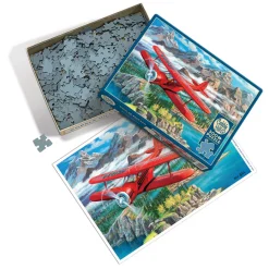 Cobble Hill Beechcraft Staggerwing | 500 Piece- 500 Piece | Waterscape