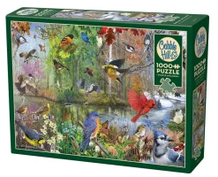 Cobble Hill Birds of the Season | 1000 Piece- 1000 Piece | Countryscape