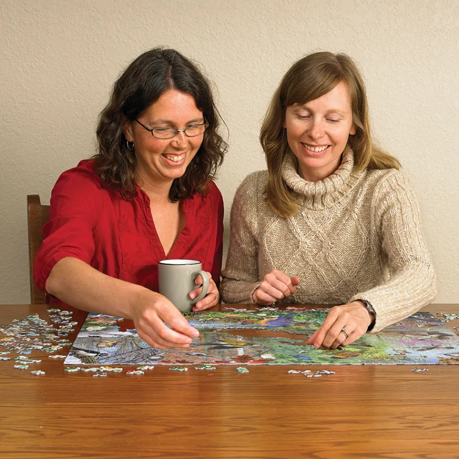 Cobble Hill Birds of the Season | 1000 Piece- 1000 Piece | Countryscape