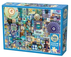 Cobble Hill Blue | 1000 Piece- 1000 Piece | Collage - Busy