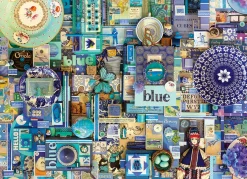 Cobble Hill Blue | 1000 Piece- 1000 Piece | Collage - Busy