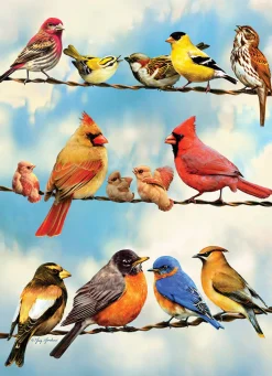Cobble Hill Blue Sky Birds (tray) | 35 Piece Tray- Tray Puzzles