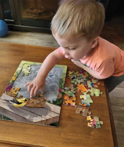 Cobble Hill Bluebird and Bouquet (tray) | 35 Piece Tray- Tray Puzzles | Flowers / Gardens