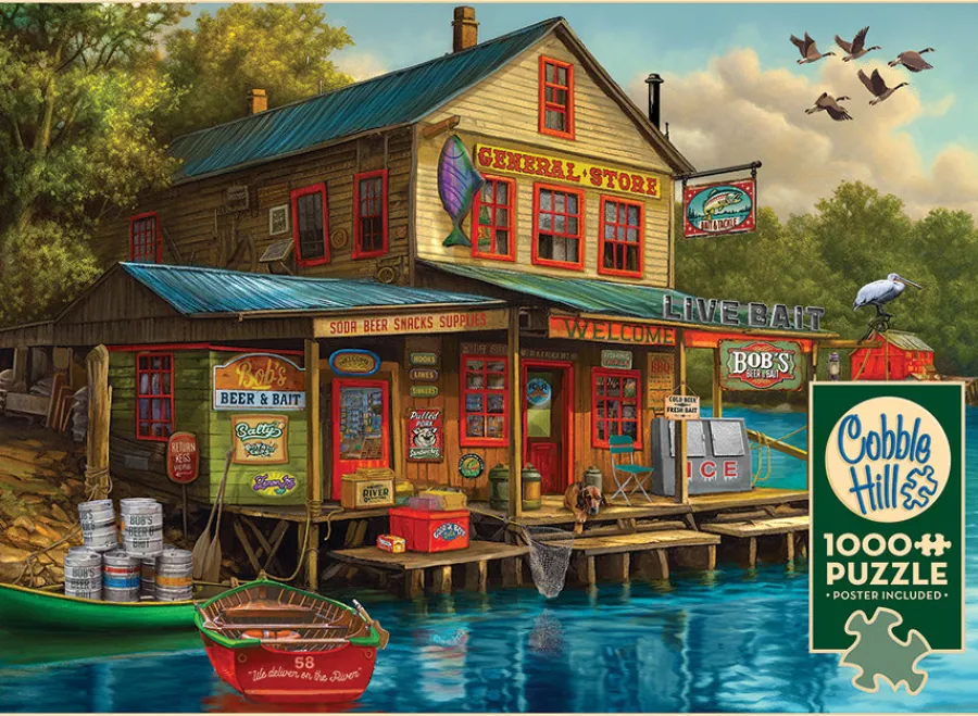 Cobble Hill Bob's Beer & Bait | 1000 Piece- 1000 Piece | Waterscape