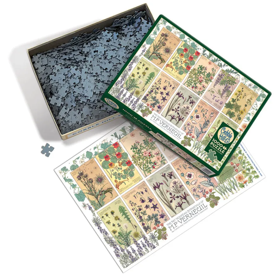 Cobble Hill Botanicals by Verneuil | 1000 Piece- 1000 Piece | Collage - Miniscene