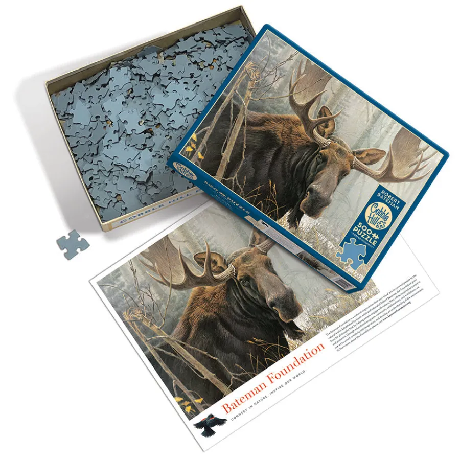 Cobble Hill Bull Moose | 500 Piece- 500 Piece | Mountainscape