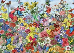 Cobble Hill Butterfly Garden | 1000 Piece- 1000 Piece | Flowers / Gardens