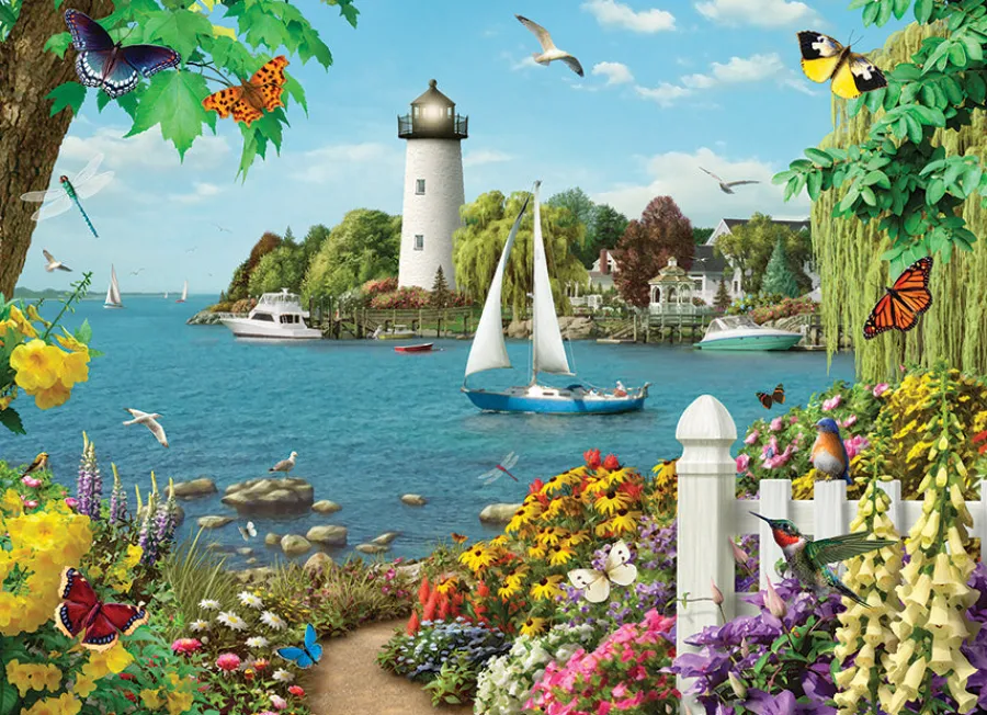 Cobble Hill By the Bay | 500 Piece- 500 Piece | Waterscape