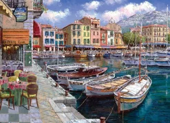 Cobble Hill Cafe in Cassis | 1000 Piece- 1000 Piece | Waterscape