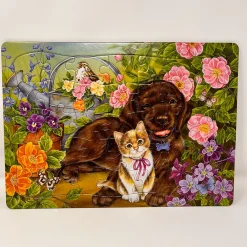 Cobble Hill Calico and Chocolate (tray) | 35 Piece Tray- Tray Puzzles