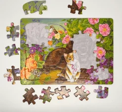 Cobble Hill Calico and Chocolate (tray) | 35 Piece Tray- Tray Puzzles