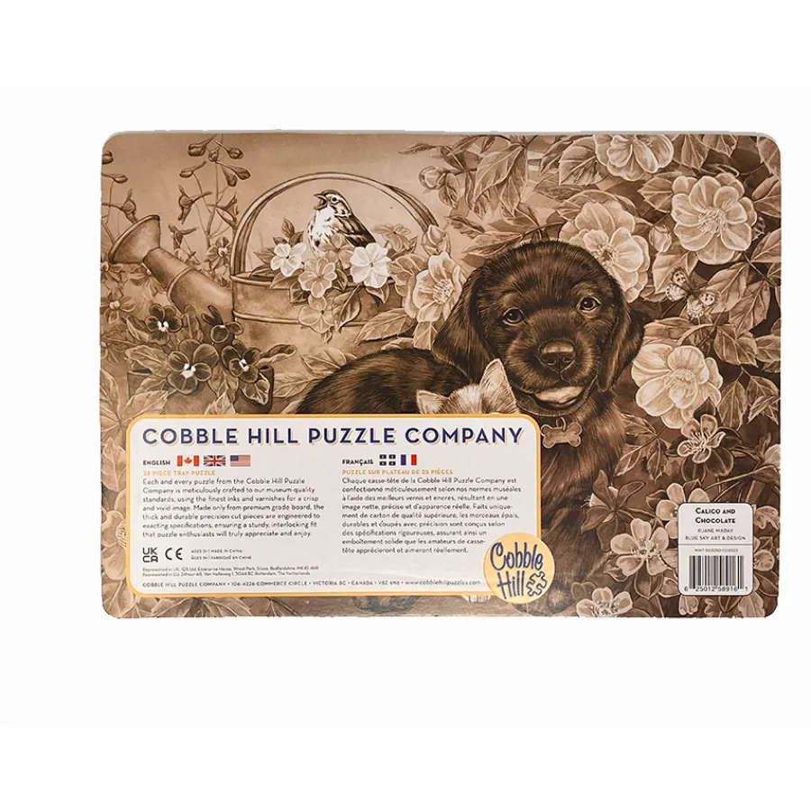 Cobble Hill Calico and Chocolate (tray) | 35 Piece Tray- Tray Puzzles