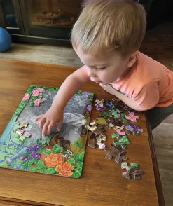 Cobble Hill Calico and Chocolate (tray) | 35 Piece Tray- Tray Puzzles