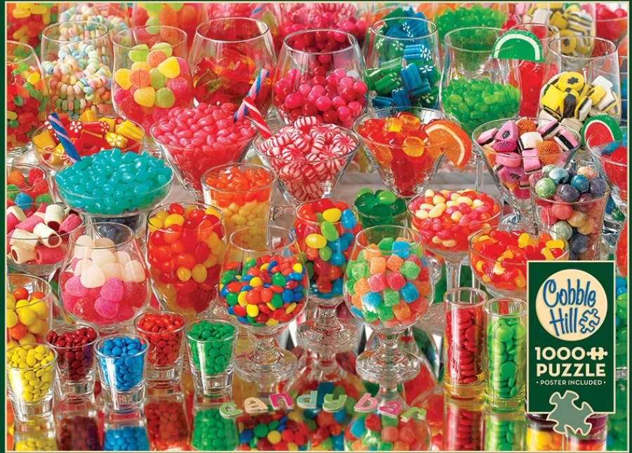 Cobble Hill Candy Bar | Discontinued 1000 Piece (Old Big Box)- 1000 Piece | No Calories Puzzles