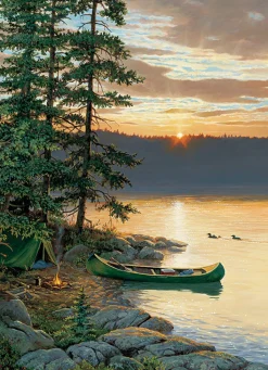 Cobble Hill Canoe Lake | 500 Piece- 500 Piece | Mountainscape