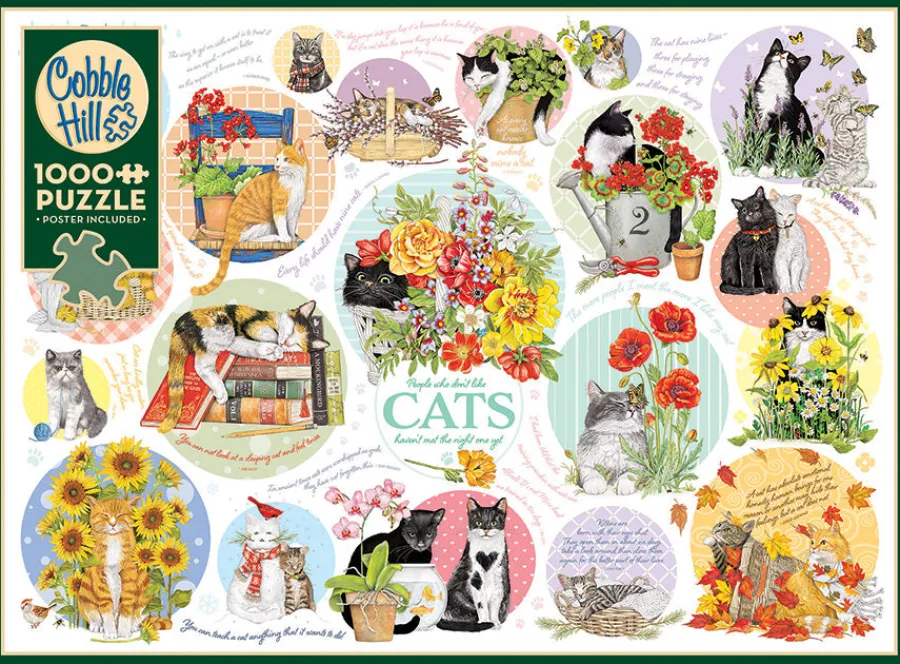 Cobble Hill Cat Thoughts | 1000 Piece- 1000 Piece