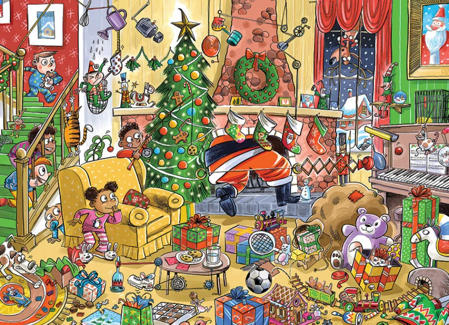 Cobble Hill Catching Santa (Family) | Family Pieces 350- Family Pieces 350 | Wildlife