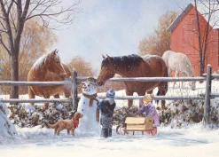 Cobble Hill Chestnut and Acorn (tray) | 35 Piece Tray- Tray Puzzles | Farm