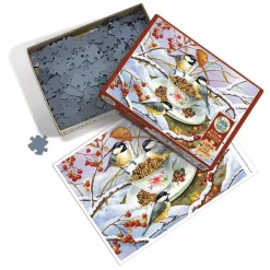 Cobble Hill Chickadee Tea | Easy Handling 275 Piece- Easy Handling 275 | Birds
