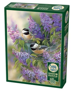 Cobble Hill Chickadees and Lilacs | 1000 Piece- 1000 Piece | Birds