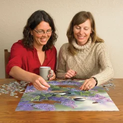 Cobble Hill Chickadees and Lilacs | 1000 Piece- 1000 Piece | Birds
