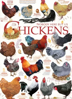 Cobble Hill Chicken Quotes | 1000 Piece- 1000 Piece | Farm