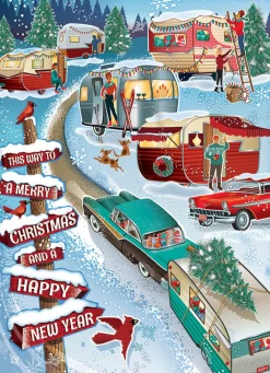 Cobble Hill Christmas Campers | 1000 Piece- 1000 Piece | Road Adventures