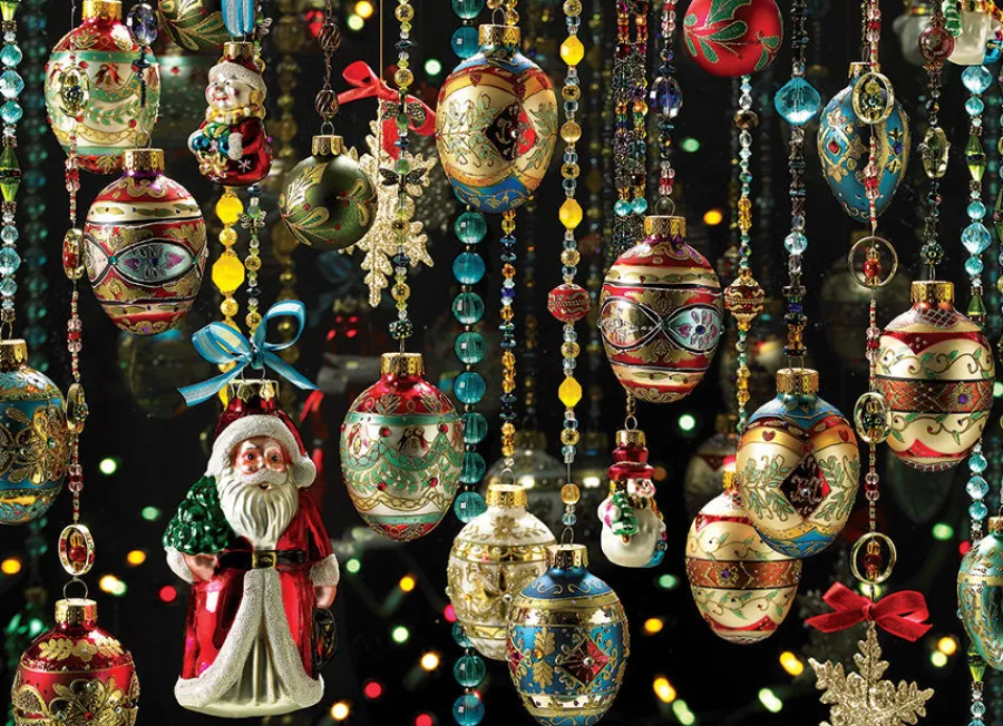 Cobble Hill Christmas Ornaments | 1000 Piece- 1000 Piece | Christmas