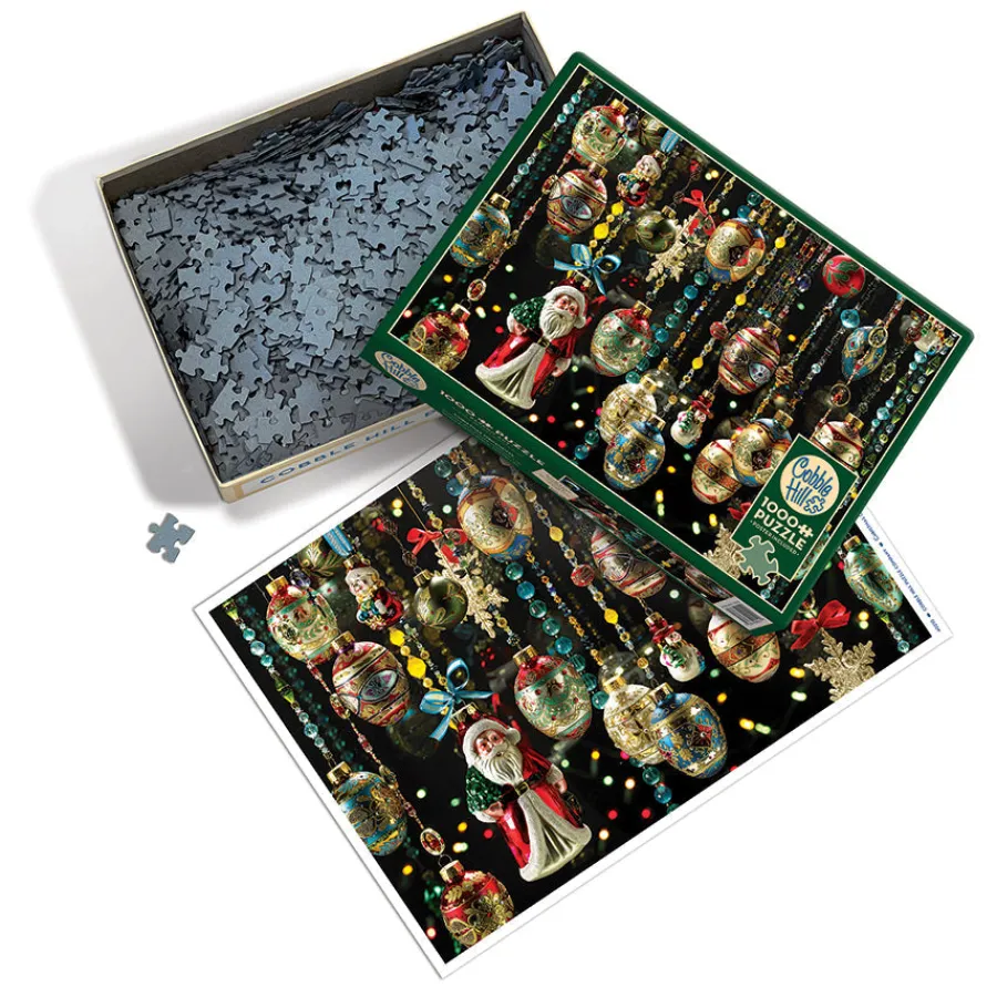 Cobble Hill Christmas Ornaments | 1000 Piece- 1000 Piece | Christmas