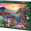 Cobble Hill Coastal Town at Sunset | 1000 Piece- 1000 Piece | Waterscape
