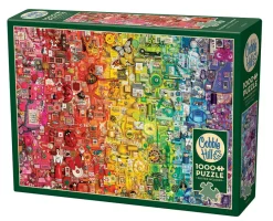 Cobble Hill Colourful Rainbow | 1000 Piece- 1000 Piece | Collage - Busy