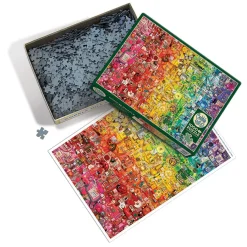 Cobble Hill Colourful Rainbow | 1000 Piece- 1000 Piece | Collage - Busy