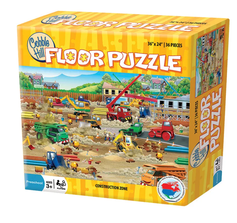 Cobble Hill Construction Zone (Floor 36pc)- Floor Puzzles | Cartoon
