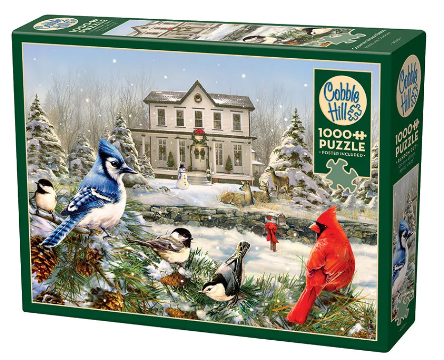 Cobble Hill Country House Birds | 1000 Piece- 1000 Piece | Countryscape