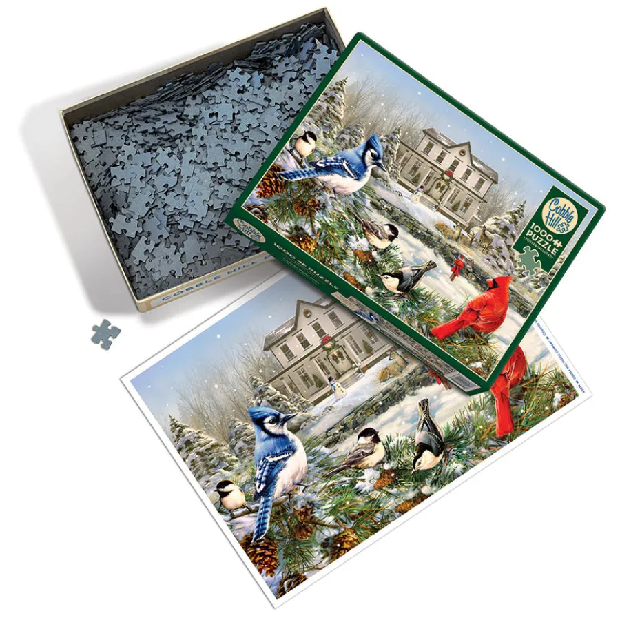 Cobble Hill Country House Birds | 1000 Piece- 1000 Piece | Countryscape