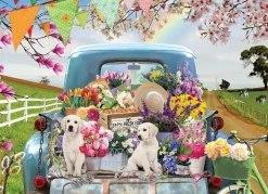 Cobble Hill Country Truck in Spring | 500 Piece- 500 Piece | Countryscape