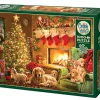 Cobble Hill Cozy Fireplace | 1000 Piece- 1000 Piece | Dogs