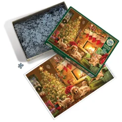 Cobble Hill Cozy Fireplace | 1000 Piece- 1000 Piece | Dogs